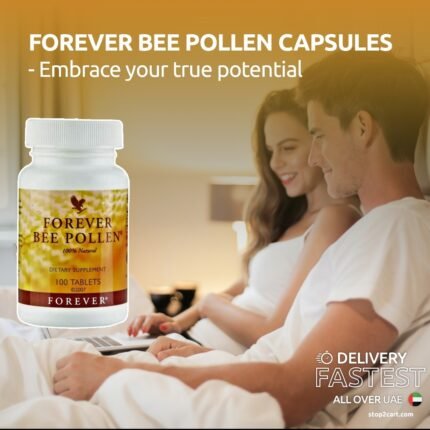 Forever Bee Pollen Tablets – Daily Nutrition & Stamina Support (100 Count)