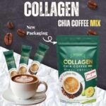 FitGum Collagen Chia Coffee Mix – 3-in-1 Instant Coffee (10 Sachets)